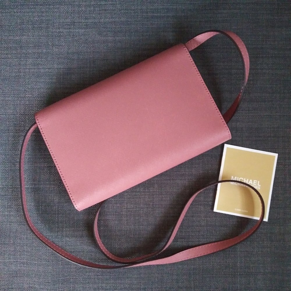 NWT MICHAEL KORS LARGE PHONE CROSSBODY BAG CASE CLUTCH - Picture 6 of 7